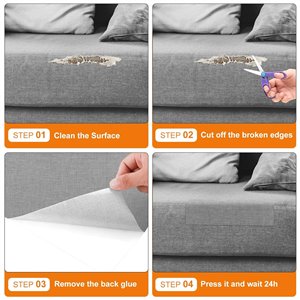 Cahomo Parche de Tela de Lino Autoadhesivo. 10*160 cm