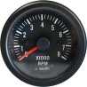Simoni Racing - Tacómetro TM/B, indicador 0-8000 rpm, fondo negro
