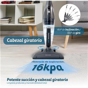 Grunkel Aspiradora Escoba Vertical con Cable ASP con Filtro HEPA Lavable
