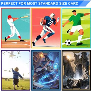 Fundas negras para tarjetas MTG, paquete de 300 fundas