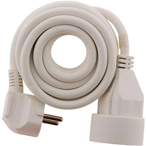 Alargador 16A 2P+T HO5VV-F 3G1.5mm² Blanco 10m