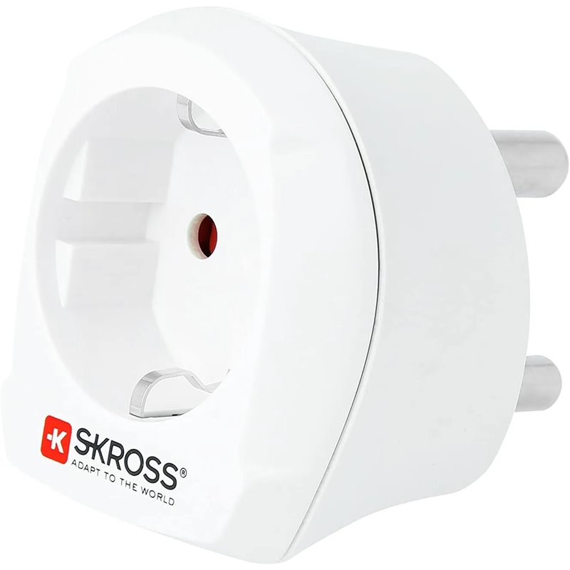Skross 1.500201-E adaptador de enchufe eléctrico Tipo C (Europlug) Blanco