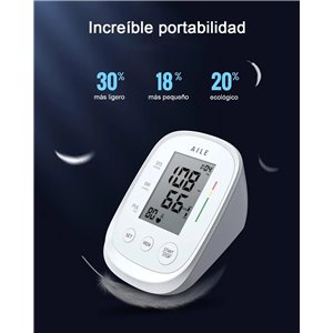 AILE Tensiómetro de Brazo Digital, Medidor Tension Arterial, Monitor De Presión Del Brazalete Tensiómetro 22cm-42cm