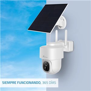 NIVIAN Cámara WiFi Exterior 2.5K Super HD con Batería y Placa Solar