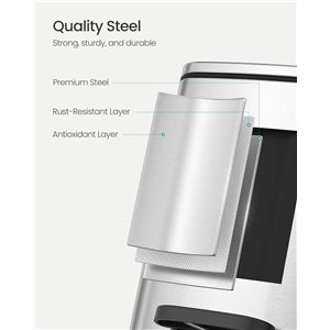 Contenedor de cocina SONGMICS, contenedor de basura de 1.6 galones (6 L)