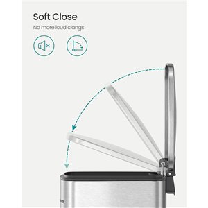 Contenedor de cocina SONGMICS, contenedor de basura de 1.6 galones (6 L)