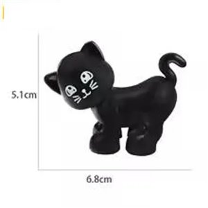 Gato accesorio de animal, bloques de figuras