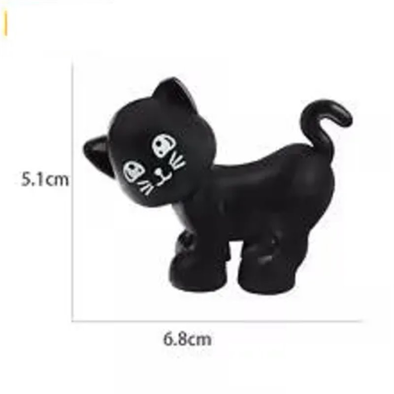 Gato accesorio de animal, bloques de figuras