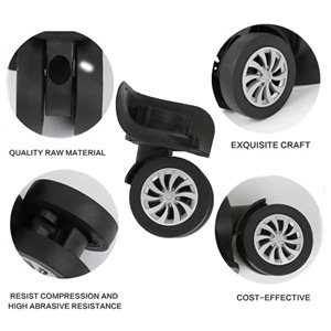 4 Piezas Ruedas de Equipaje de Repuesto