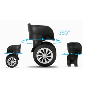 4 Piezas Ruedas de Equipaje de Repuesto