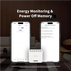 Aqara Módulo Relé Doble T2, Requiere Aqara Zigbee 3.0 HUB