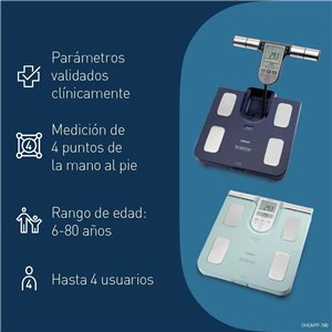 OMRON BF511 Monitor de composición corporal, validado clínicamente