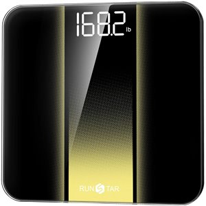 Báscula de baño digital RunStar, báscula de alta precisión, con pantalla LED retroiluminada