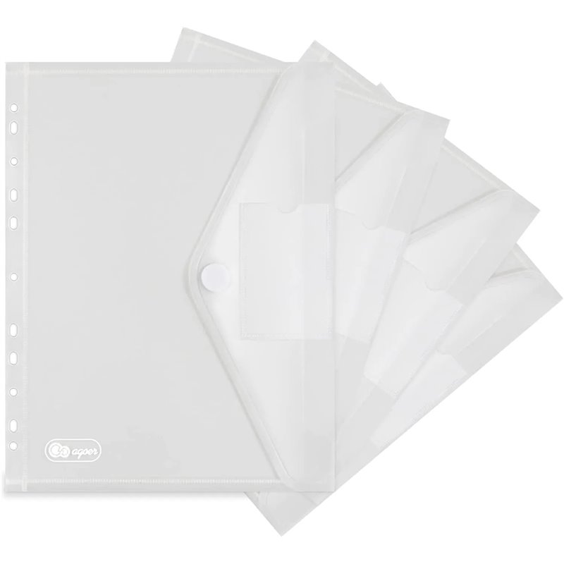 10 Paquetes de Carpetas A4 Plástico