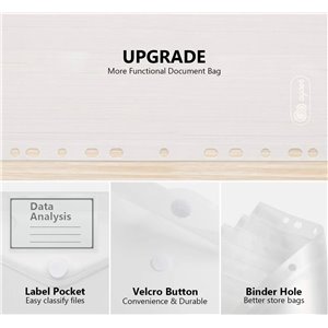 10 Paquetes de Carpetas A4 Plástico