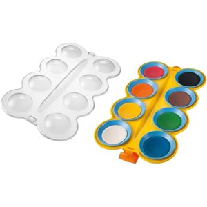 Pelikan, Set de 8 Acuarelas para Niños, Pincel y Paleta de Mezcla Incluídos, 8 Colores Vibrantes