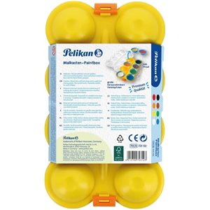 Pelikan, Set de 8 Acuarelas para Niños, Pincel y Paleta de Mezcla Incluídos, 8 Colores Vibrantes