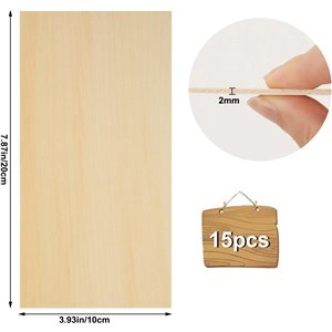 Leiptes 15 Piezas Madera Contrachapada 200 x 100 x