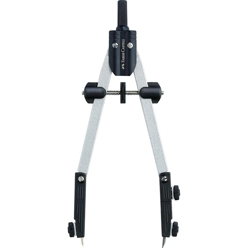 FABER-CASTELL 174035 - Brújula de ajuste rápido con articulación, negro/plata