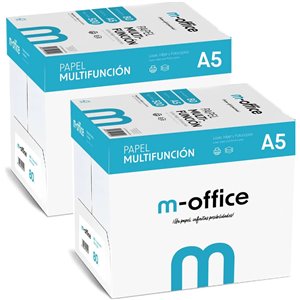 Paquete Folios A5 80gr, 8 Paquetes de 500 hojas