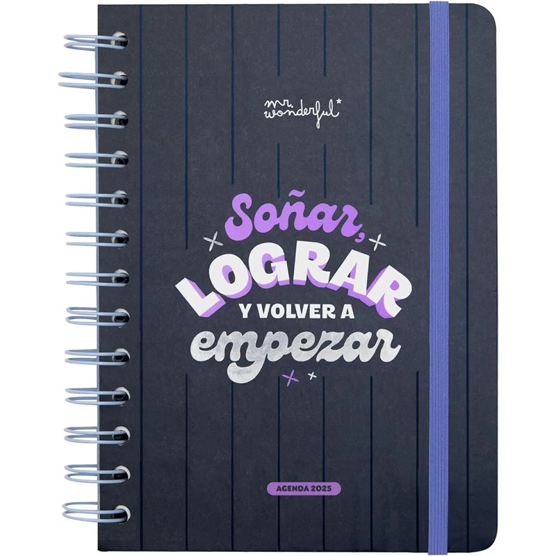 Mr. Wonderful - Agenda Wonder pequeña 2025 Semanal