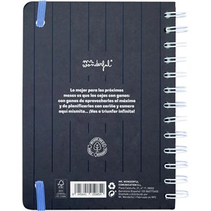 Mr. Wonderful - Agenda Wonder pequeña 2025 Semanal