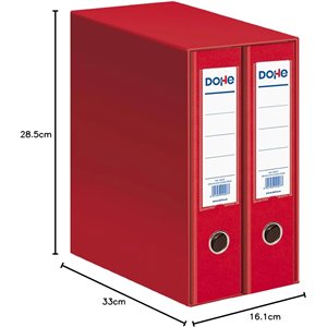 Dohe Archicolor - Módulo 2 archivadores A4, color rojo