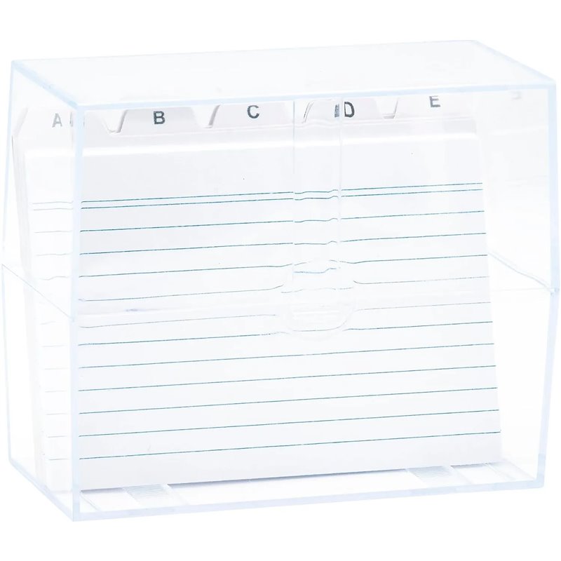 K3T Fichero DIN A6 con registro y 20 fichas a raya