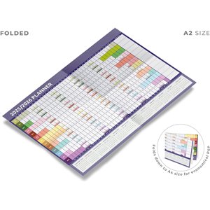 evelay Agenda de pared 2025 2026, tamaño A2 (59 cm x 42 cm)