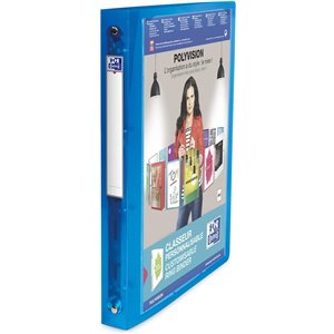 Elba Polyvision - Archivador (anillas, A4), color azul, 30 mm