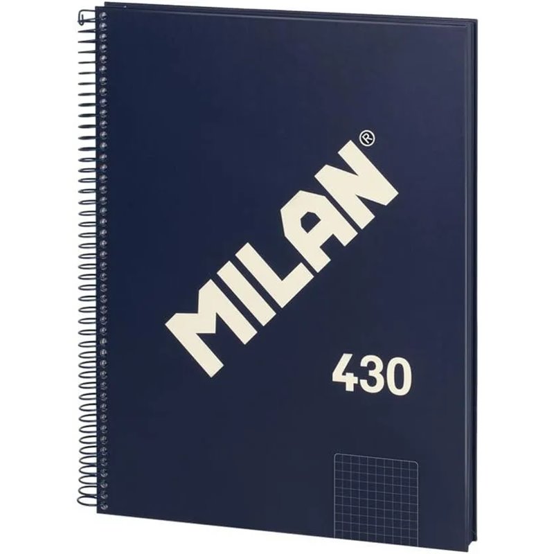 MILAN® Cuaderno A4 con tapa dura, cuadrícula 5x5mm