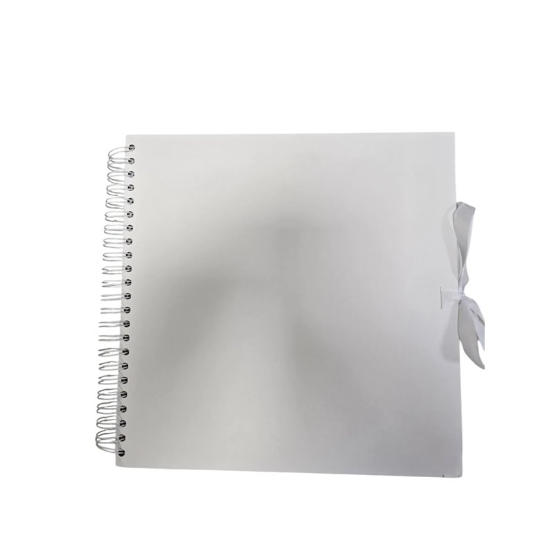 Papermania Álbum de recortes, blanco, 30,5 x 30,5 cm, 40 hojas