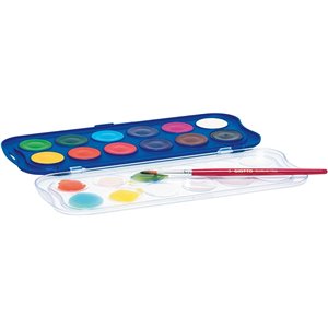 GIOTTO Aquarelli, Acuarelas, con 1 pincel incluido