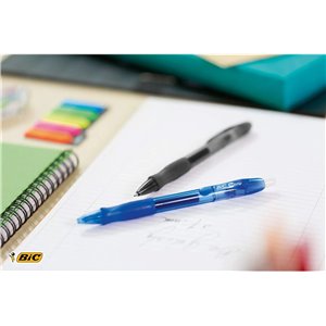 BIC Gel-ocity, Bolígrafos Originales Gel, Punta Media (0,7 mm)