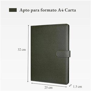 Mymazn Carpeta Portadocumentos A4 Carpeta con Pinza,Portafolios A4 de Piel