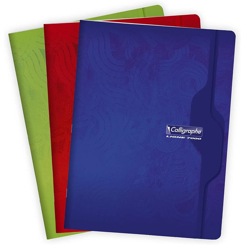3 Cuadernos Caligrafia , cosido (gama Clairefontaine 7000) 96 páginas 24x32 cm 70g
