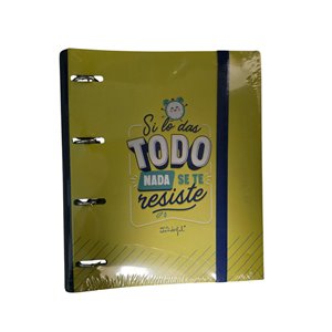 Mr Wonderful Carpeta con Anillas: Si lo das todo, nada se te resiste