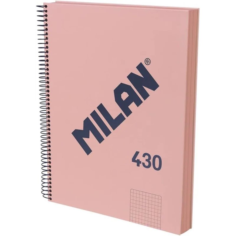 MILAN® Cuaderno A4 con tapa dura, papel cuadriculado