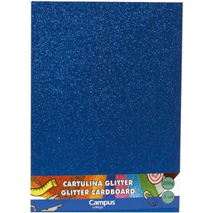 3 Cartulinas 210x297mm , Azul .Campus University 630704