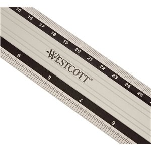 Westcott E-10192 00 - Regla de aluminio, 40 cm