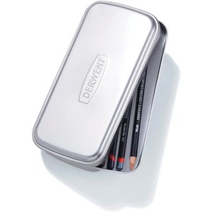 Derwent Portalápices, Almacenamiento Doble con Bandeja Desmontable Integrada, Calidad Profesional