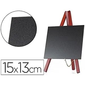 Pizarras negra liderpapel caballete madera 15x13cm