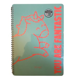 Mr. Wonderful Cuaderno a5 , cuadriculado Unicornio