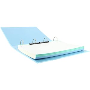 Oxford, Archivador 4 Anillas . Azul Pastel