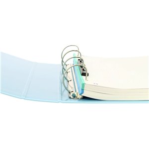 Oxford, Archivador 4 Anillas . Azul Pastel