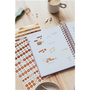 Kokonote Agenda 2024 semana vista Lilac Sunset