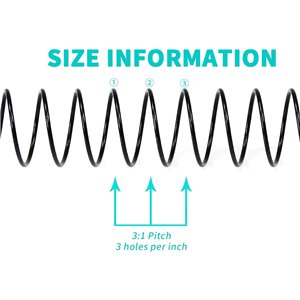Espiral Metálica para encuadernar, paso 5:1, 8 mm,