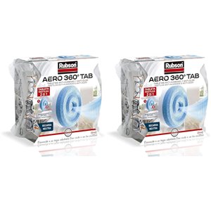 Rubson AERO 360° Tableta de recambio de olor neutro, absorbe humedad y neutraliza malos olores