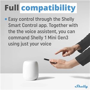Shelly 1 Mini Gen3 – Relé Interruptor Wi-Fi