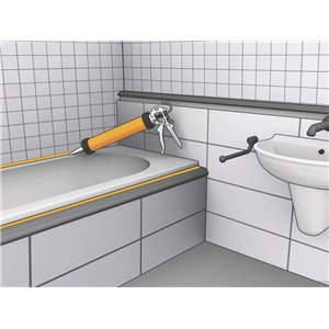 Masilla de silicona Sikaseal 108 Sanitario - blanco - cartucho de 300 ml